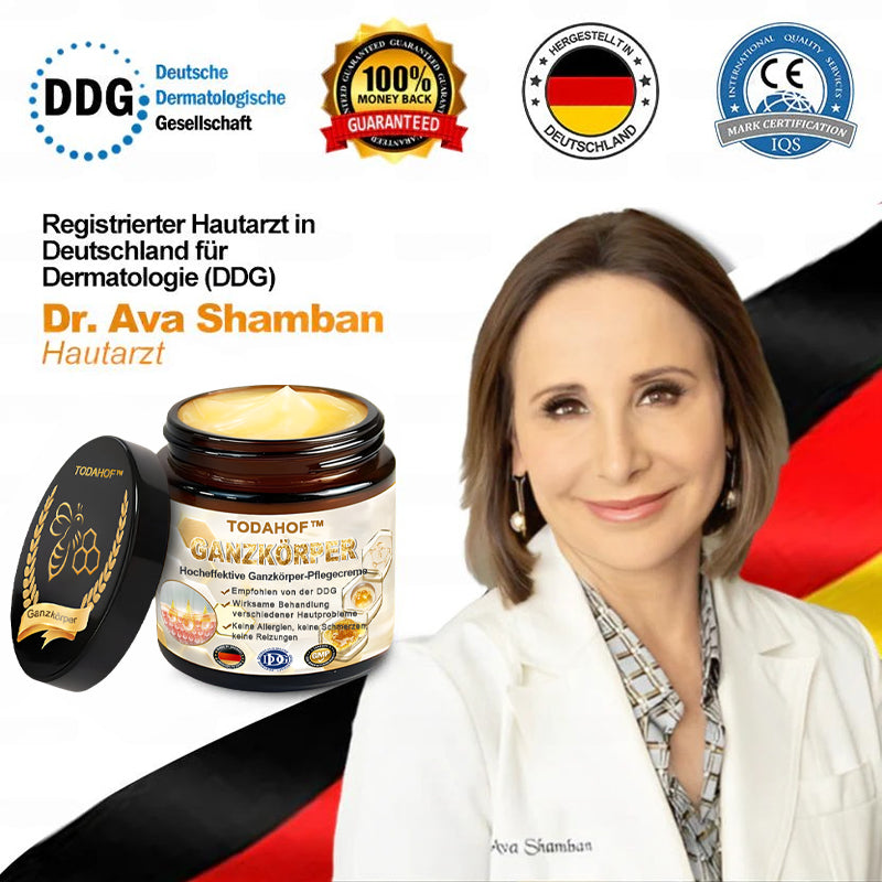 Steroidfrei🥑 TODAHOF® Hocheffektive Ganzkörper Pflegecreme 👩⚕️ (für mehrere Bereiche und Hautprobleme)