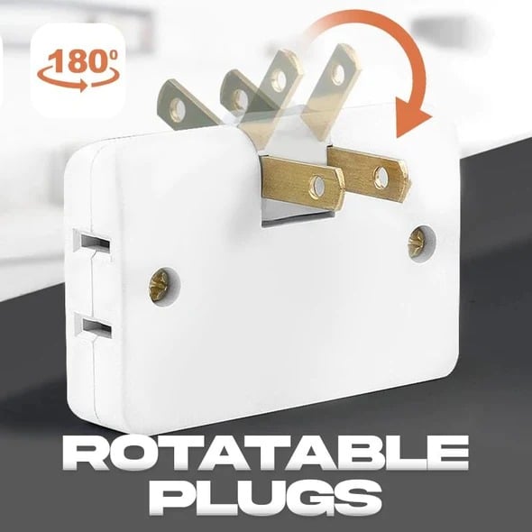 (🔥2024Last Day Promotion - 49% off)2024-180 Degrees Rotatable Socket Converter