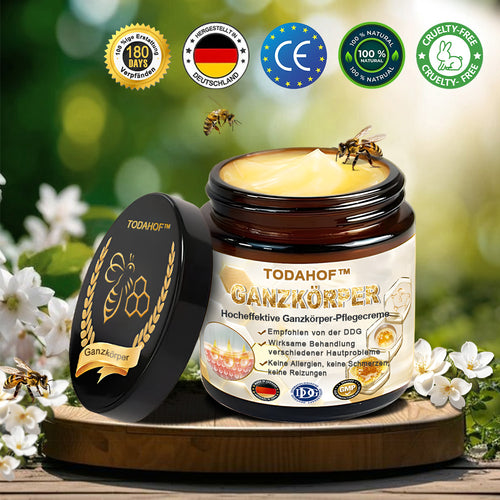 Steroidfrei🥑 TODAHOF® Hocheffektive Ganzkörper Pflegecreme 👩⚕️ (für mehrere Bereiche und Hautprobleme)
