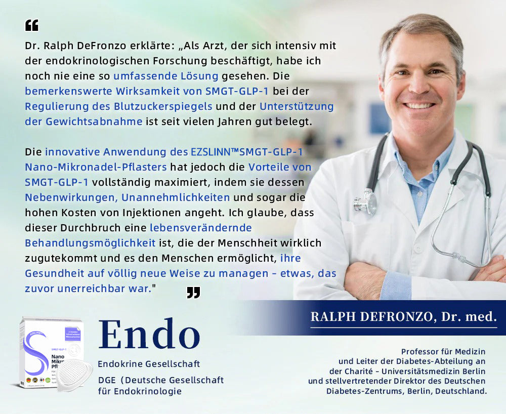 EZSLlNN® 🏆 SMG𝐓-GLP-1 Nano-Mikronadel-Pflaster 2.0 (✅Schmerzfrei, lang anhaltend, gegen Diabetes, Fettleibigkeit und Herz-Kreislauf-Erkrankungen) - 🔥7 Tage, um Ergebnisse zu sehen